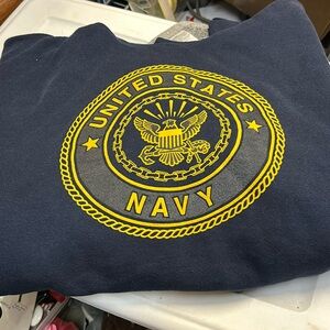 U.S. Navy Hoodie Hooded Sweatshirt SOFFE 50/50 Poly/Cotton Size XL Vintage